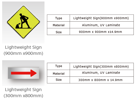 Lightweight Sign（900×900mm)2